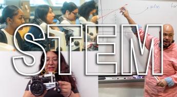 Students in STEM classrooms