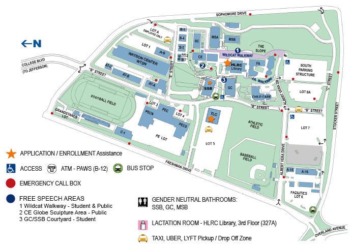 Jefferson University Campus Map