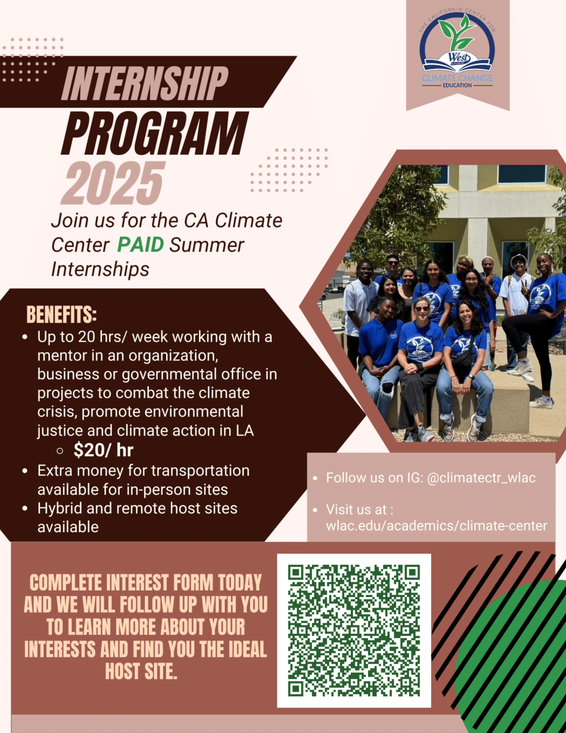 2025 Summer Internship Flyer