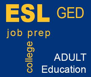 "Adult Education" link to Adult Education page