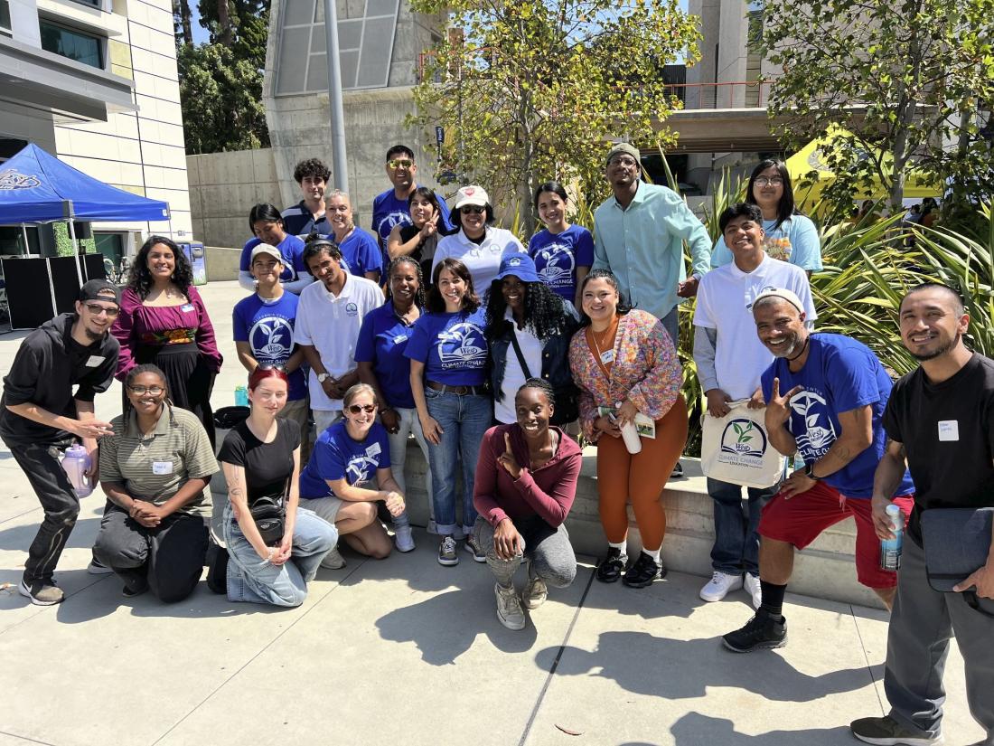 Group of Climate Center volunteers at event