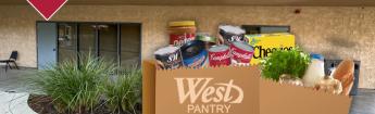 groceries next to food pantry